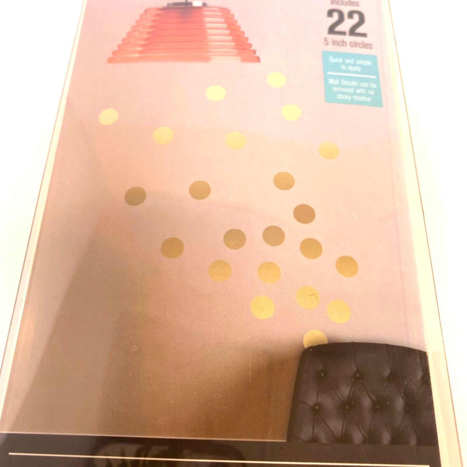 Wall Decor Gold Circle Dots 22 – 5″ Removable Vinyl Wall Decal NEW Urban House