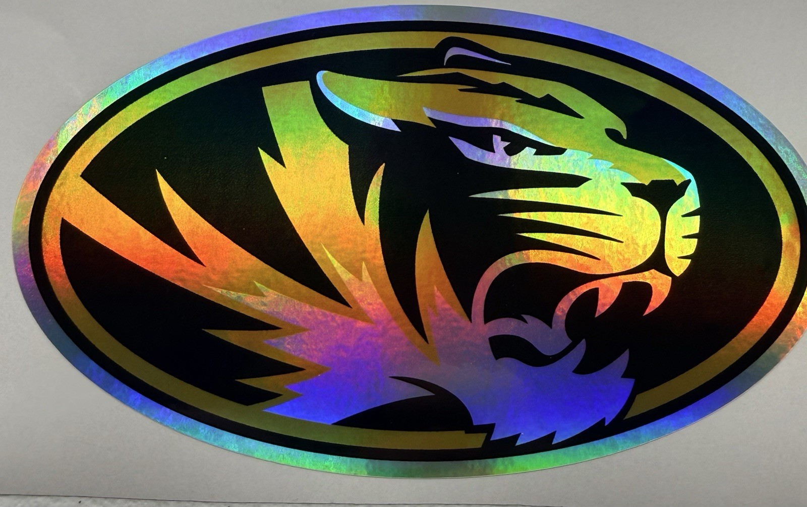 Missouri Tigers Holographic Vinyl Decal