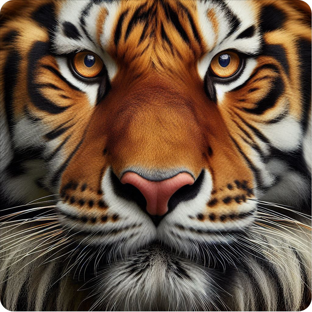 Beautiful Bengal tiger 100% waterproof vinyl sticker decal- many sizes available