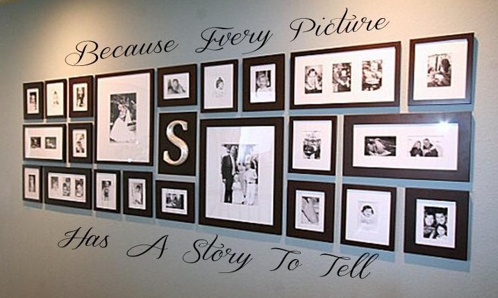 Because Every Picture Has A Story To Tell Wall Decal Vinyl Decor Words DIY 60″