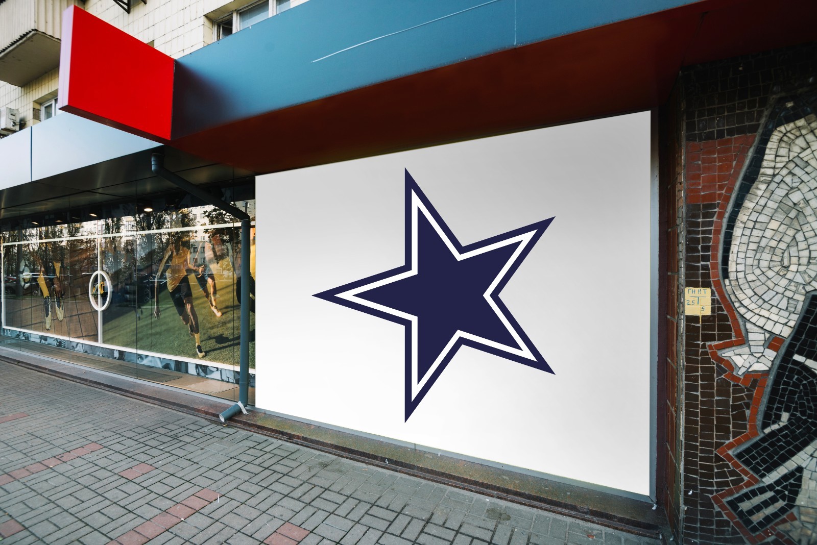 Dallas Cowboys Logo-Wall Decal Sticker Removable Wide 50″ x 50″ Height