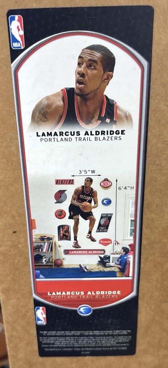 Lamarcus Aldridge Fathead Life size Wall Decal Sports NBA New 76″ tall Portland