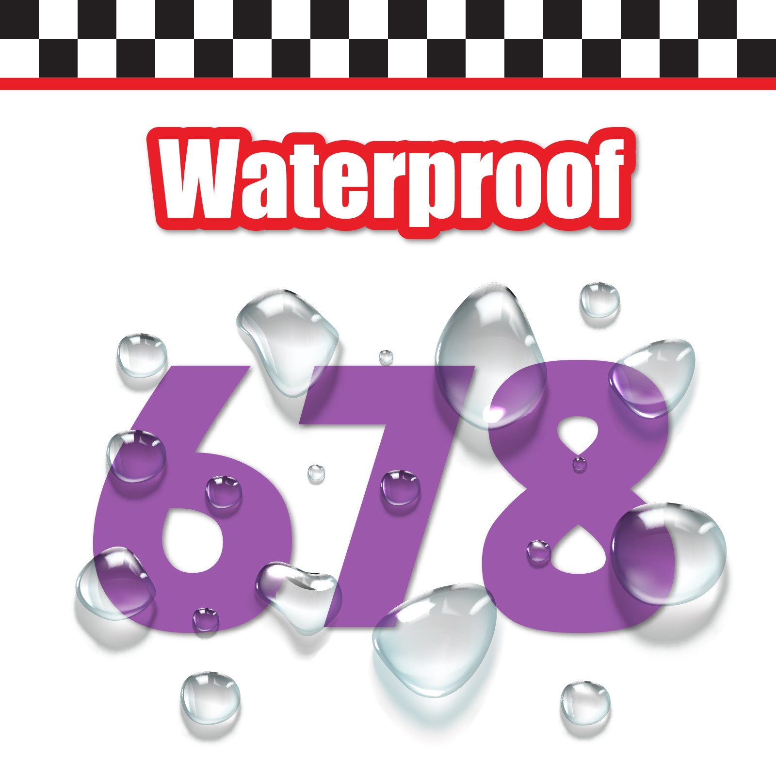 3 Digit Single Number Stickers Custom Decal Locker Door 3pcs Revue