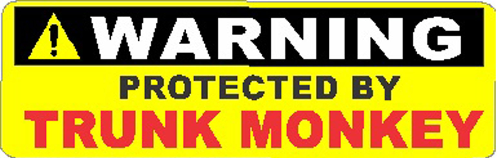 Protected By Trunk Monkey Bumper Sticker/ Window Sticker S-147 B