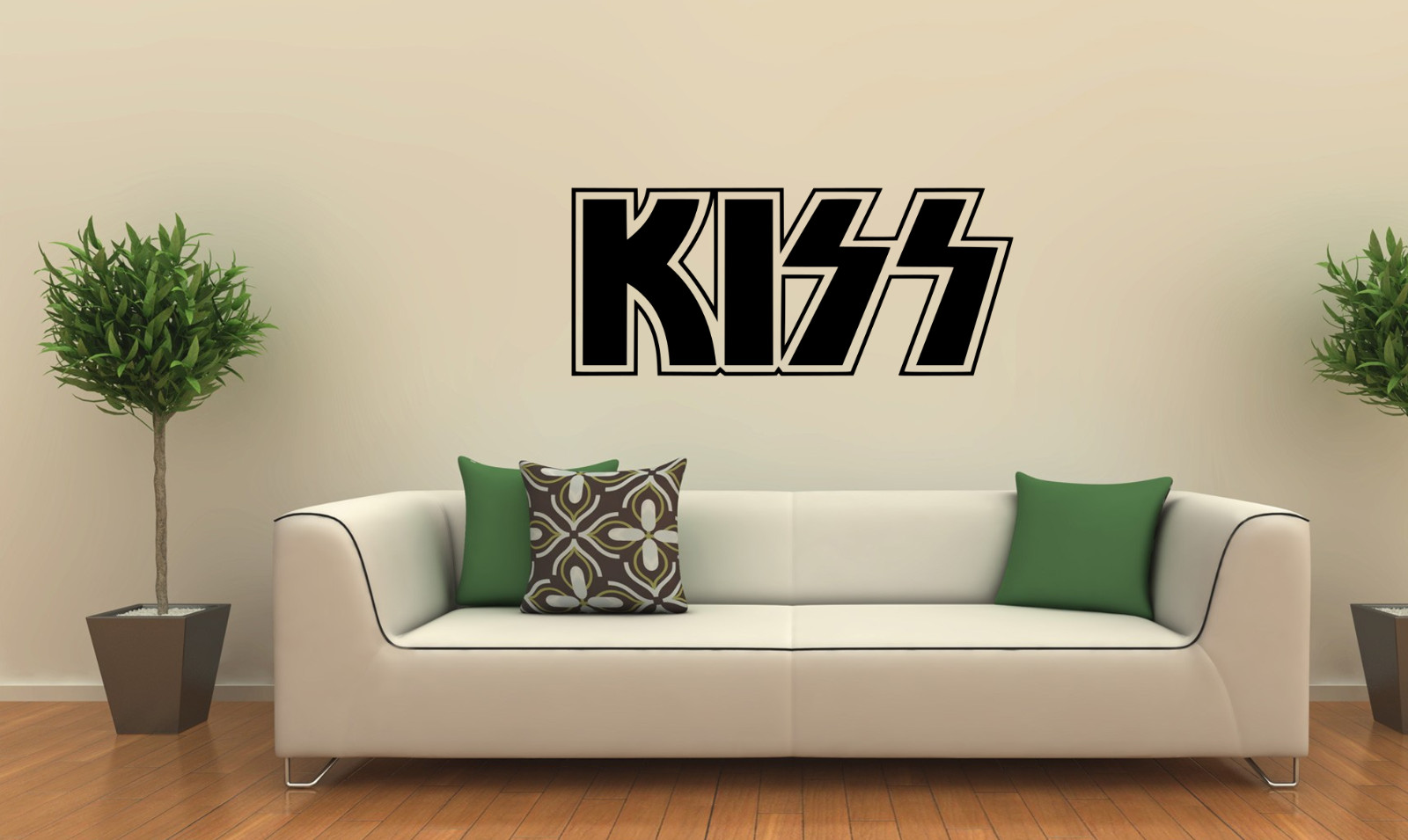 KISS BAND LOGO Wall Art Decal Vinyl Band Sticker Lettering Words 36″