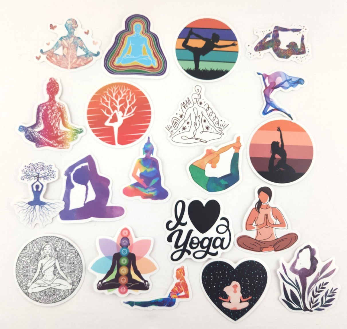 20 Piece Mandalas Yoga Meditation Healing Stickers
