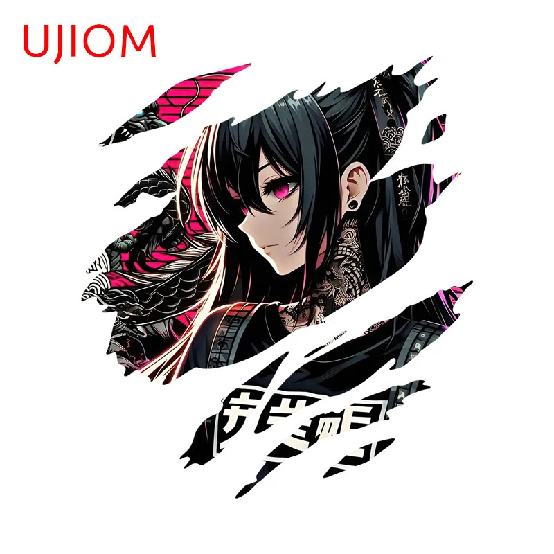 UJIOM Tear Japanese Attractive Bikini Wall Sticker Eye-catching Refrigerator