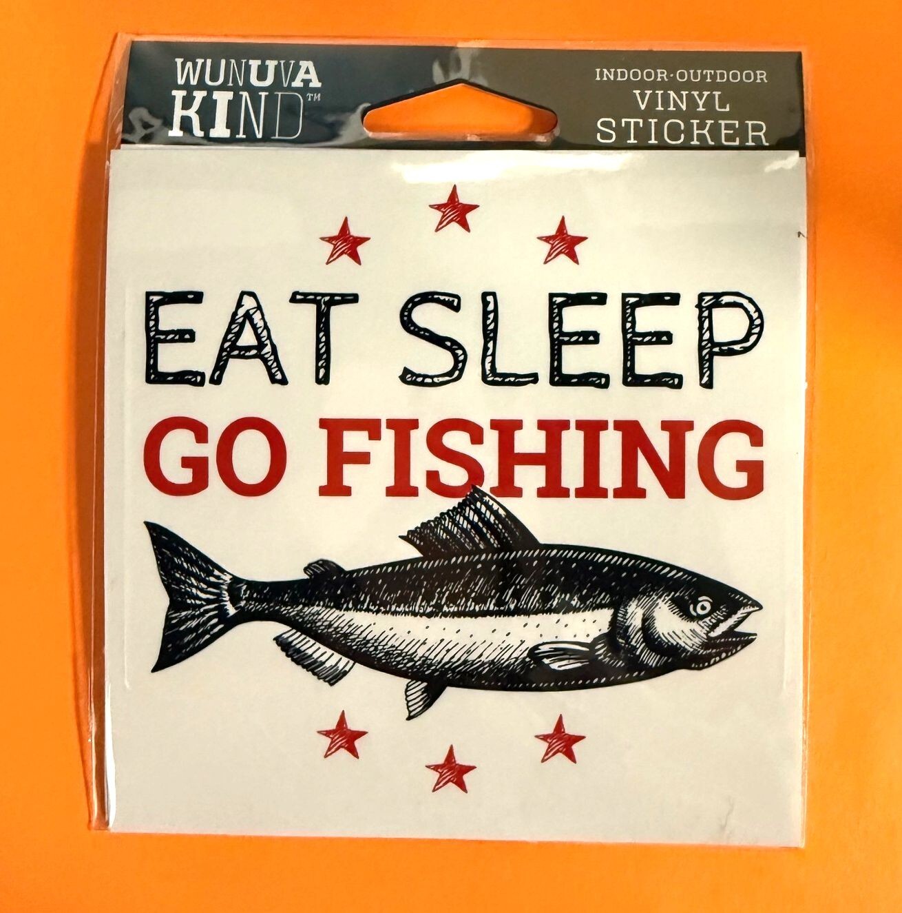 EAT SLEEP GO FISHING OUTDOORS 4″ VINYL DECAL STICKER FREE SHIPPING