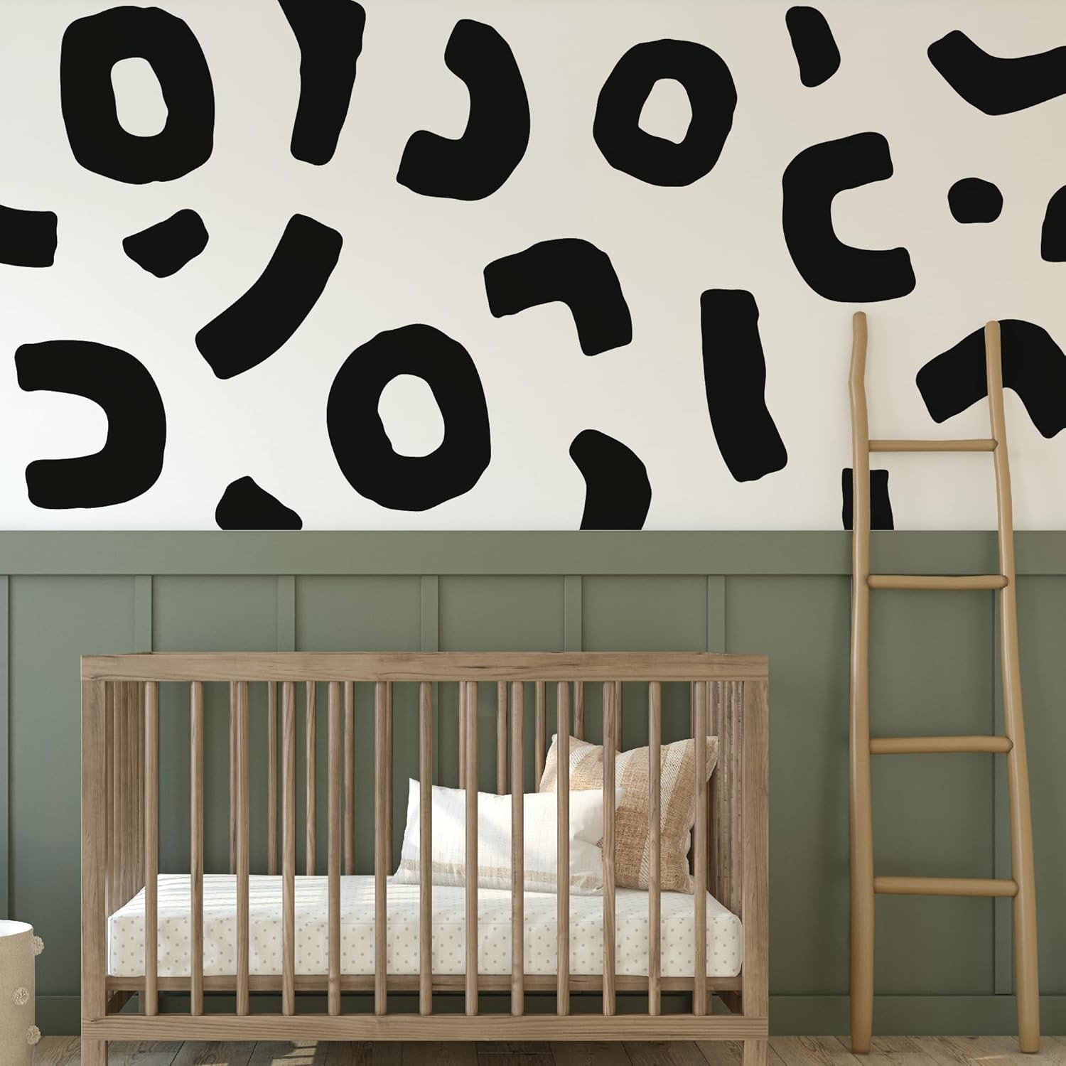 Large Boho Geometric Wall Decal Abstract Art Sticker, Modern Irregular Shapes De