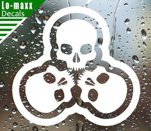 Tri-Skull Custom Graphic Design High Performance Quality Die Cut Vinyl Decal