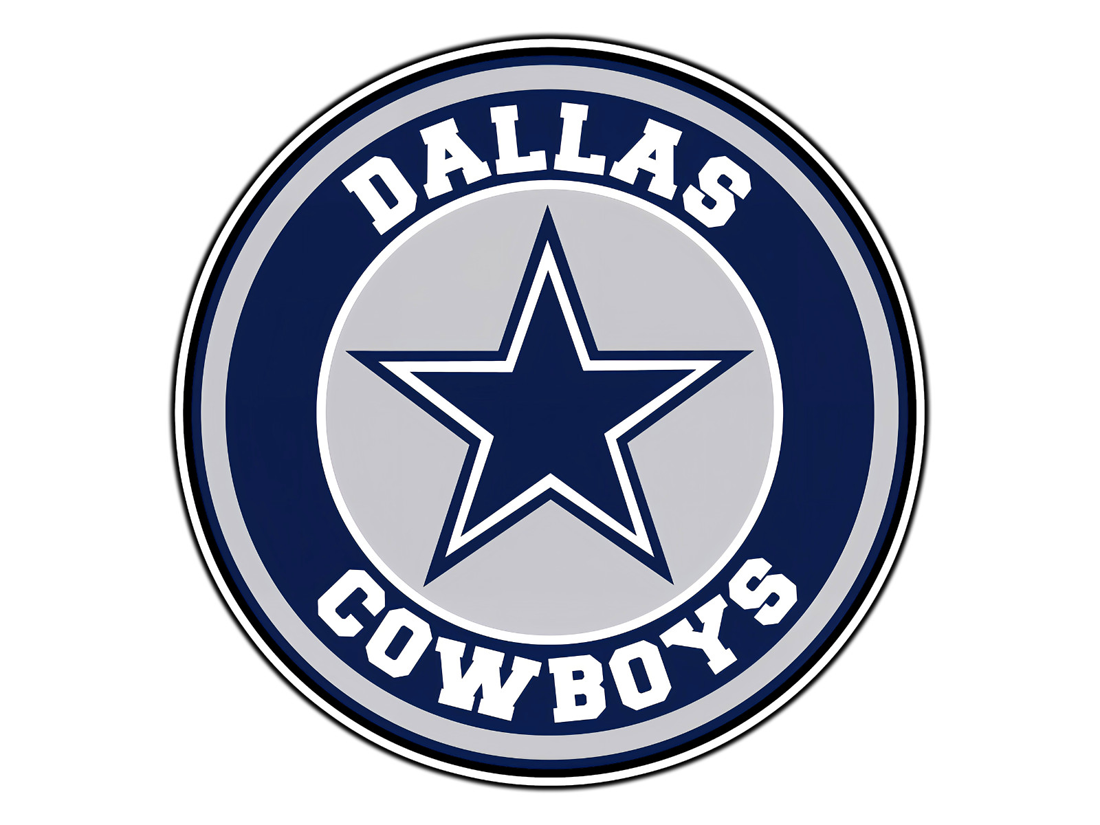 #015 Dallas Cowboys Emblem Logo NFL Waterproof Vinyl Sticker Decal Die-Cut