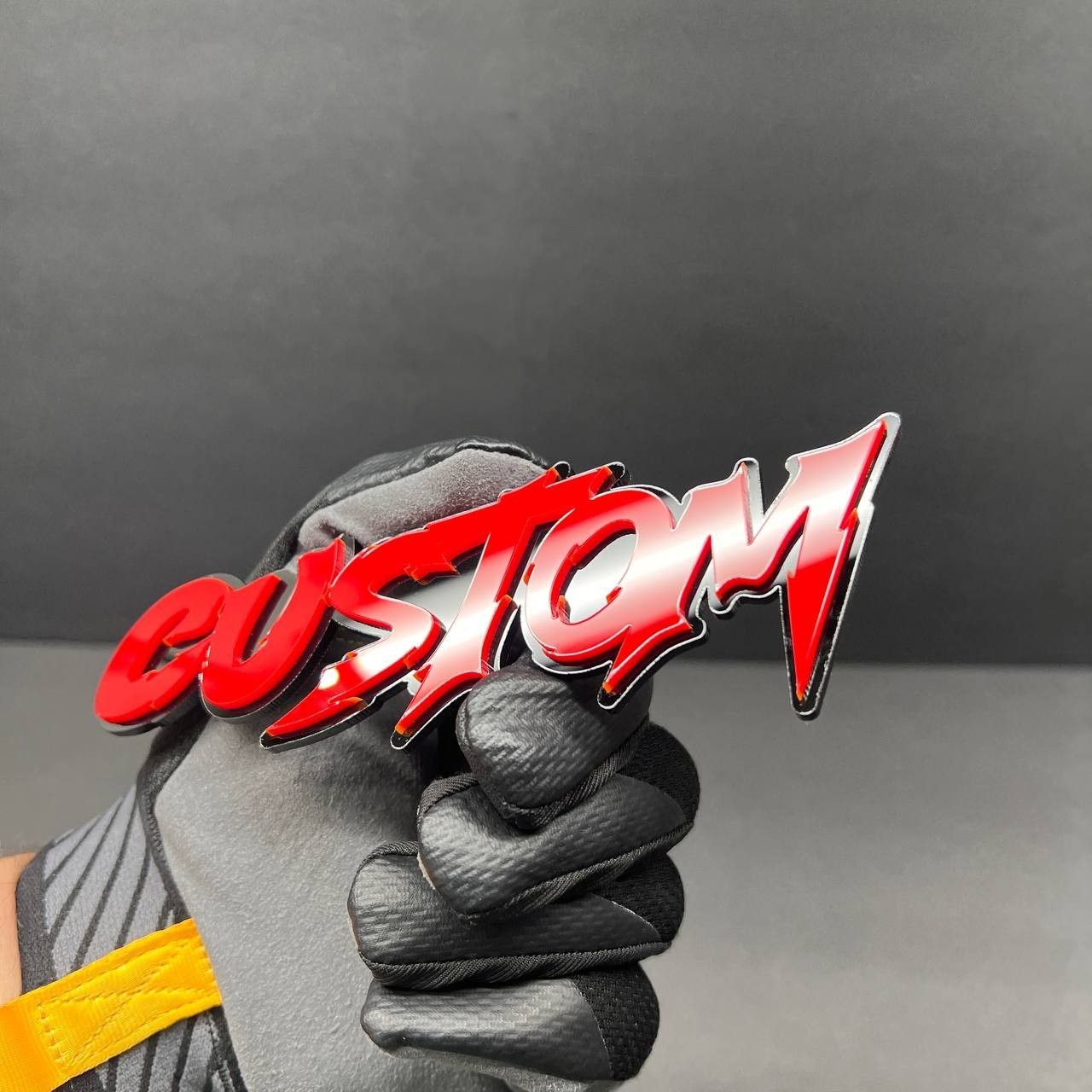 Custom Text Laser Cut Acrylic 3D Emblem Car Badge -Multicolor Personalized Name