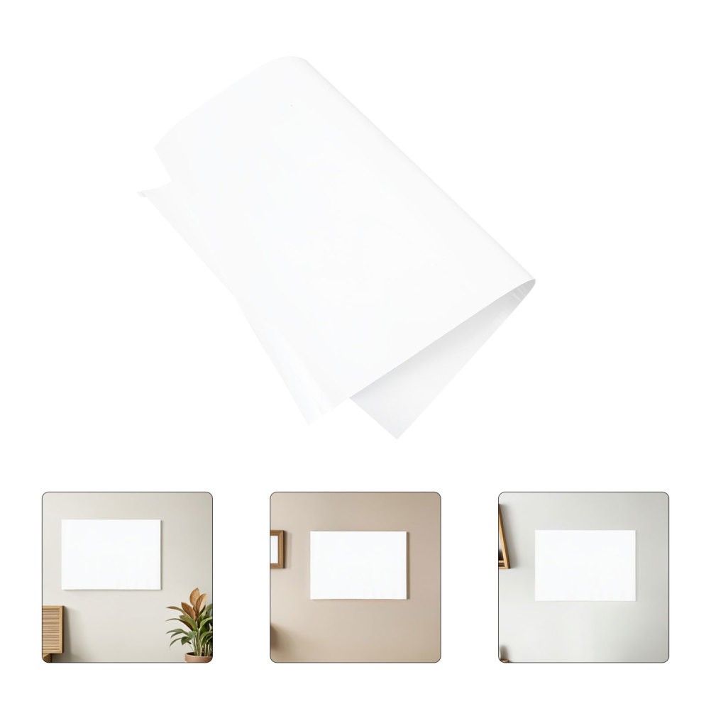 2 Pcs Self-adhesive Whiteboard Wall Stickers Dry Erase Removable
