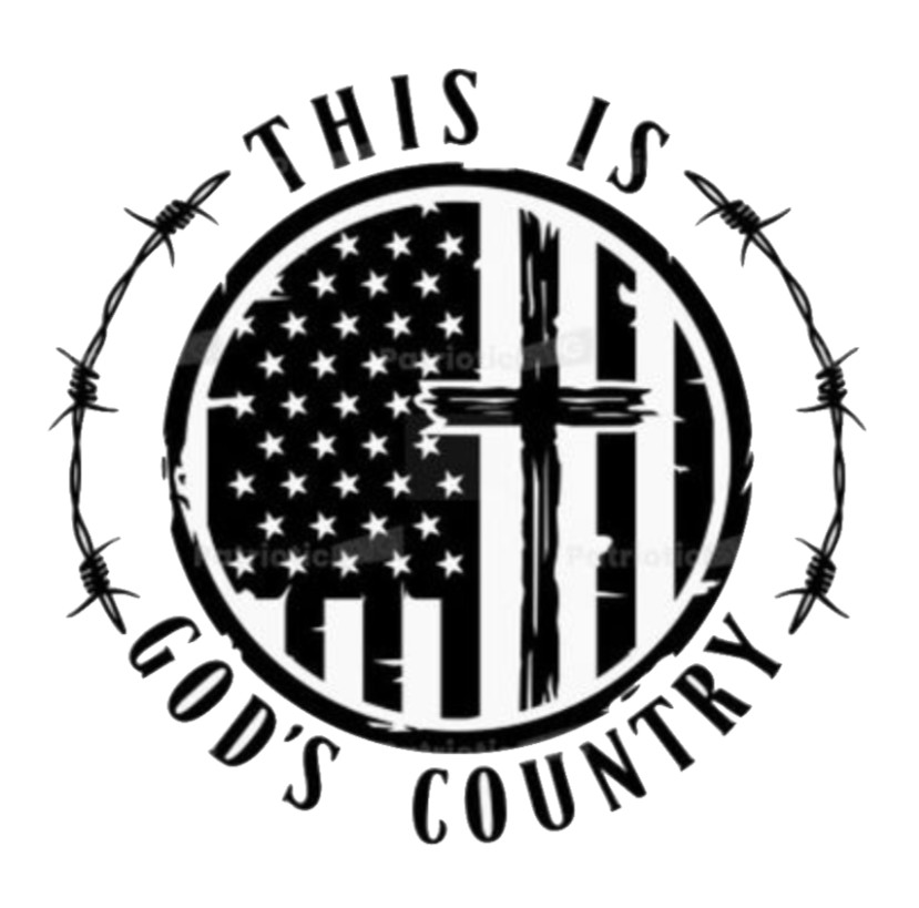 This Is God’s Country – Vinyl Decal Car Window Yeti Travel Coffee Mugs Laptop
