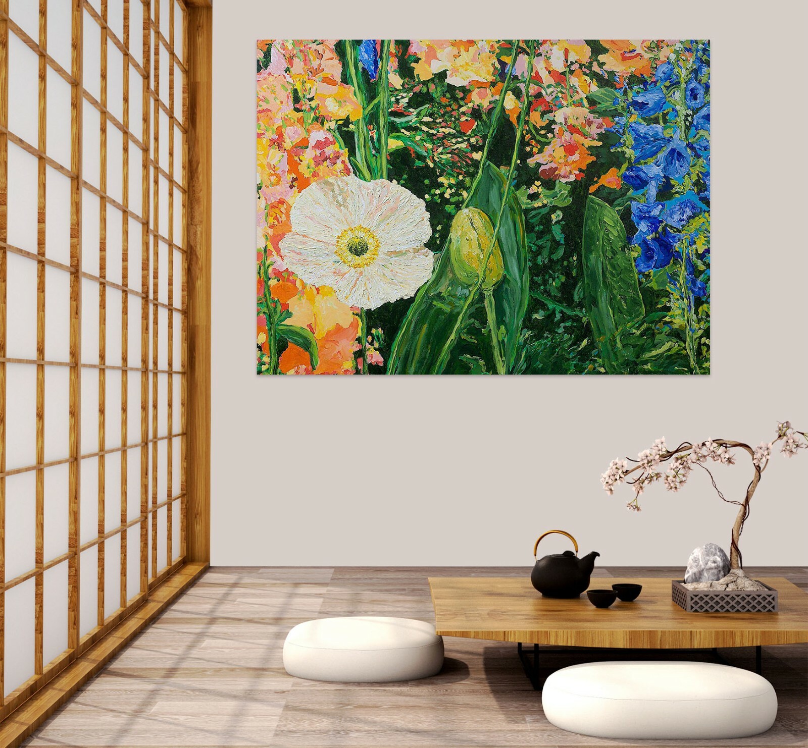 3D Oil Painting Flower A02 Wall Stickers Wall Murals Wallpaper Allan P Zoe