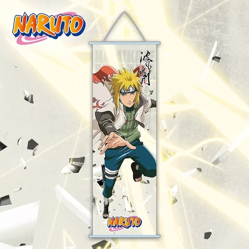 Naruto Canvas Print With Rolling Frame 70×30cm Itachi Kakashi Minato