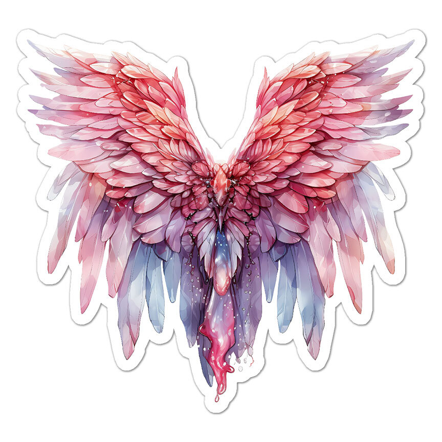 Angel Wings, Vinyl Decal Sticker, Indoor Outdoor, 3 Sizes, #9657