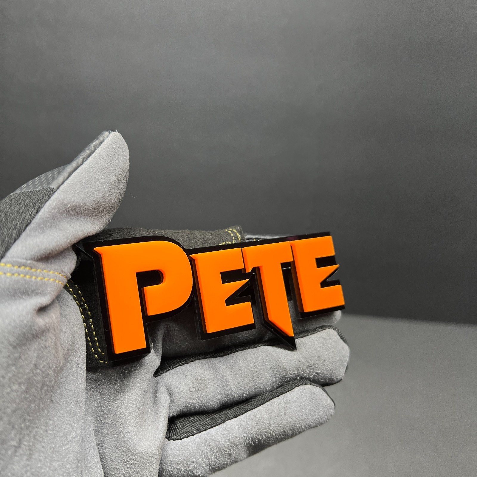 Custom Lazer Cut Car Acrylic Emblem MULTI COLOR Badge Customized Text Names!