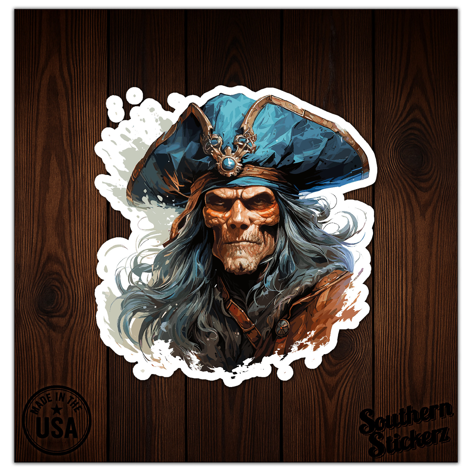 Pirate Captain – Vinyl Decal Sticker – Car Window Laptop – ebn12001