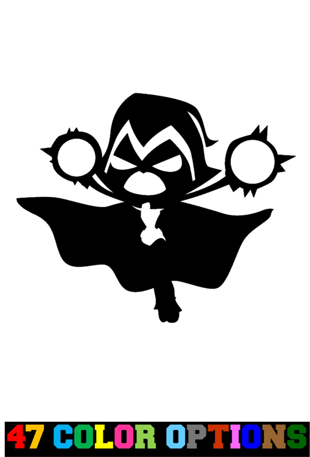 Vinyl Decal Truck Car Sticker Laptop – DC Comics Teen Titans Go Flying Raven
