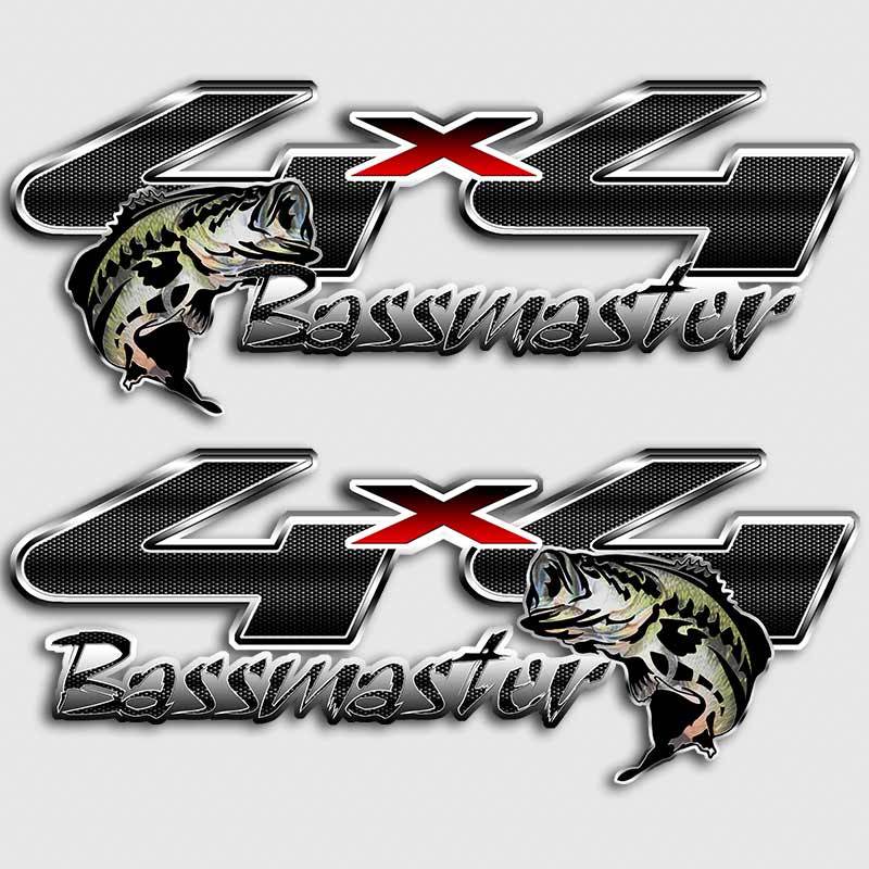 Bass Fishing Truck Decal 4×4 Bassmaster Angler Boat Sticker for Ford F-250 F-150