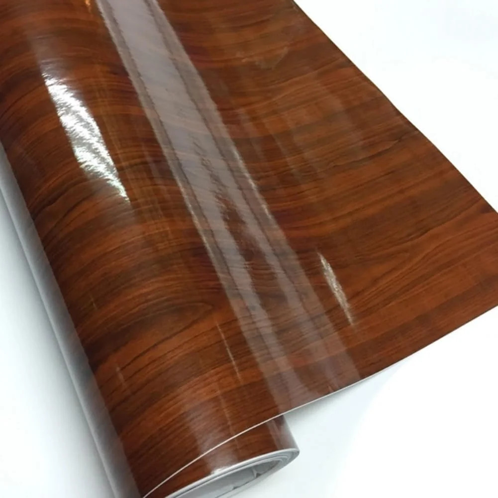 Wood Grain Vinyl Wrap Sticker Decal Car Internal Wraps Self Adhesive DIY Film, W