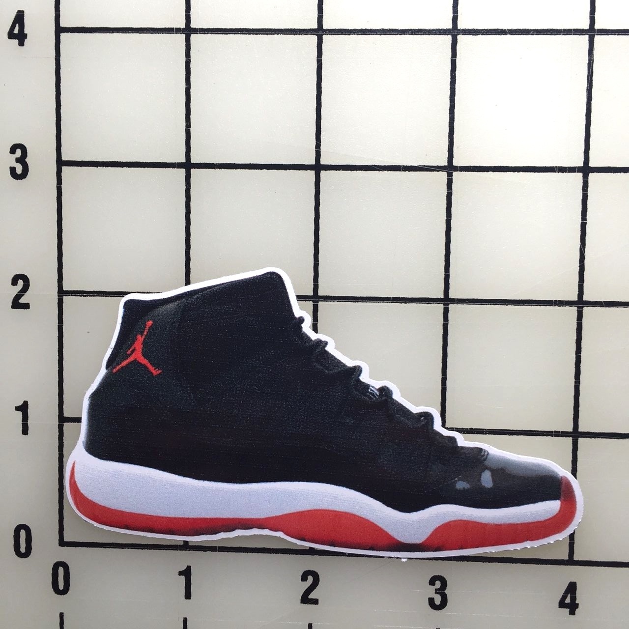 Jordan 11’s 4″ Wide Color Vinyl Decal Sticker BOGO