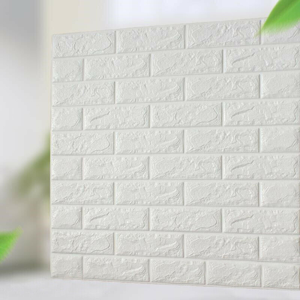 10PCS Large 3D Soft Tile Brick Wall Sticker Self-Adhesive Waterproof Foam Panel