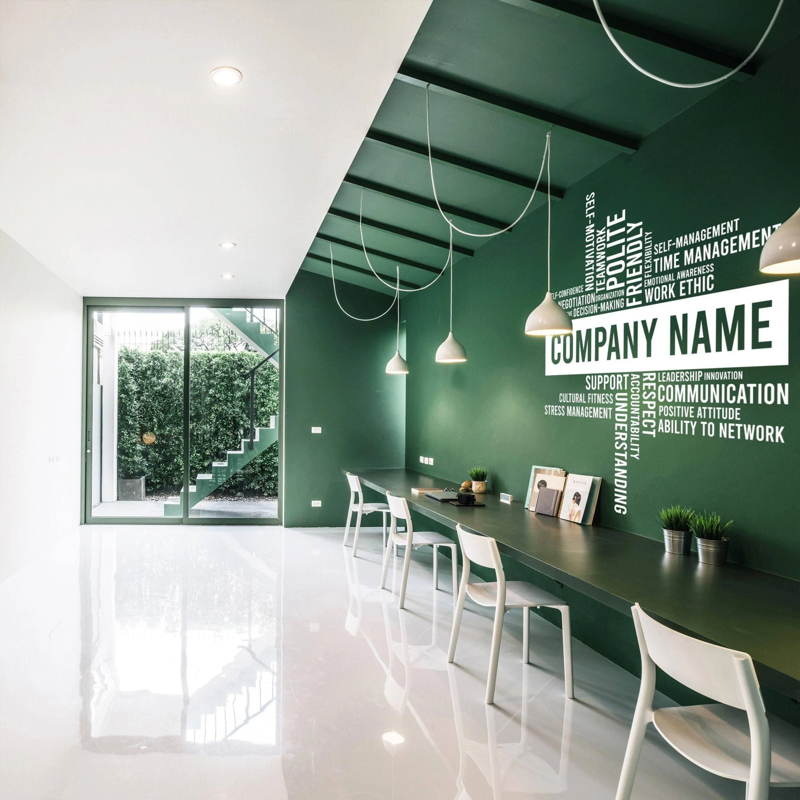 Custom Office Wall Decal – Personalized Business Name Lettering Sticker