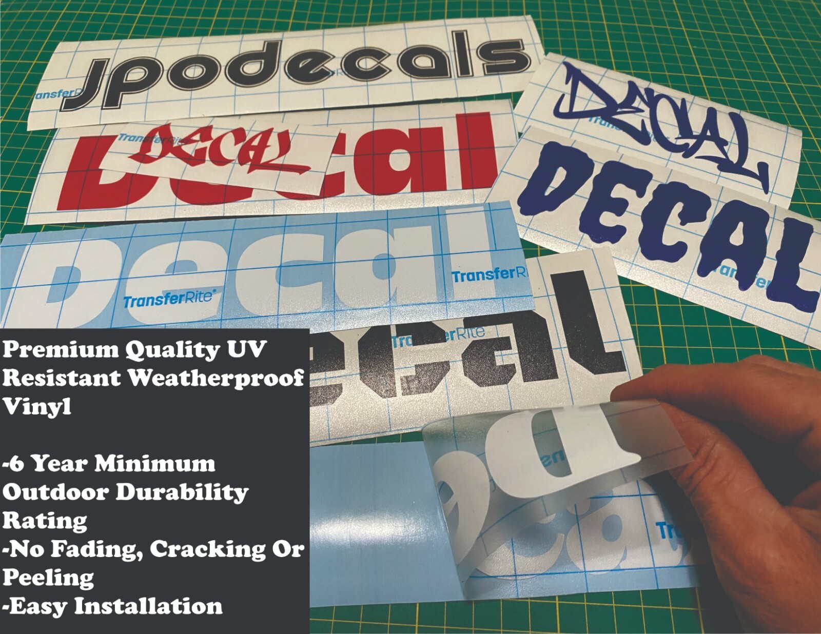 Custom Die Cut Vinyl Lettering Transfer Sticker Decals Signs-RV-Car-Truck-Decor