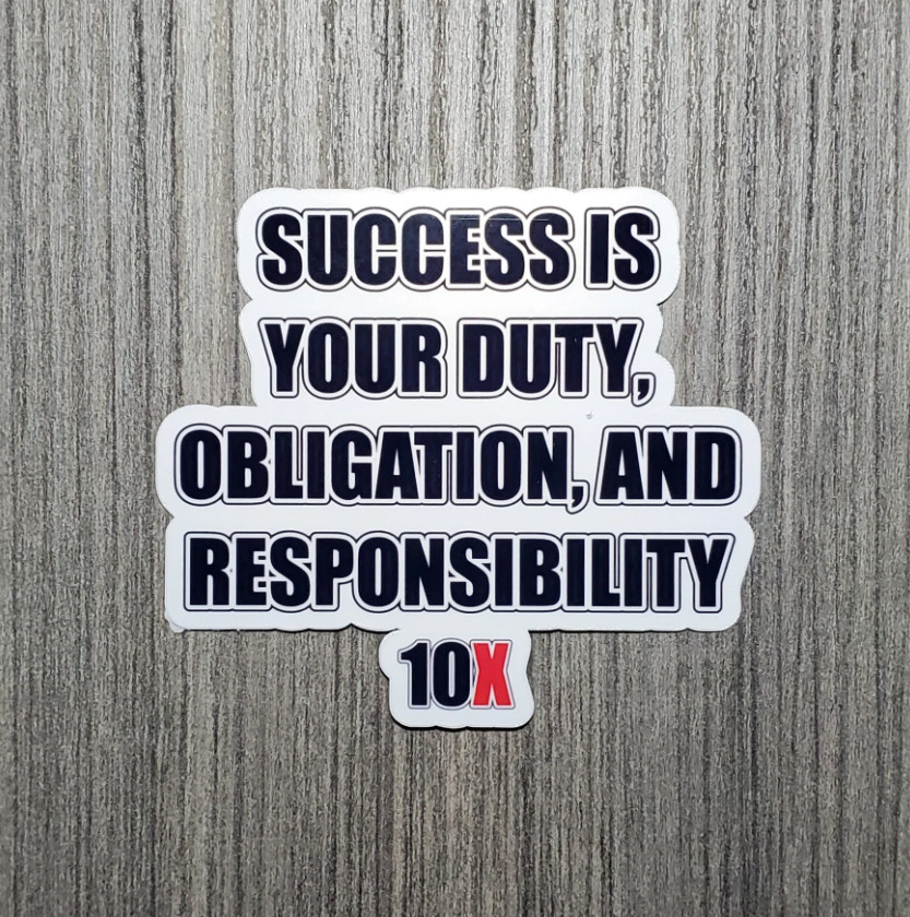 10X – Motivational Stickers