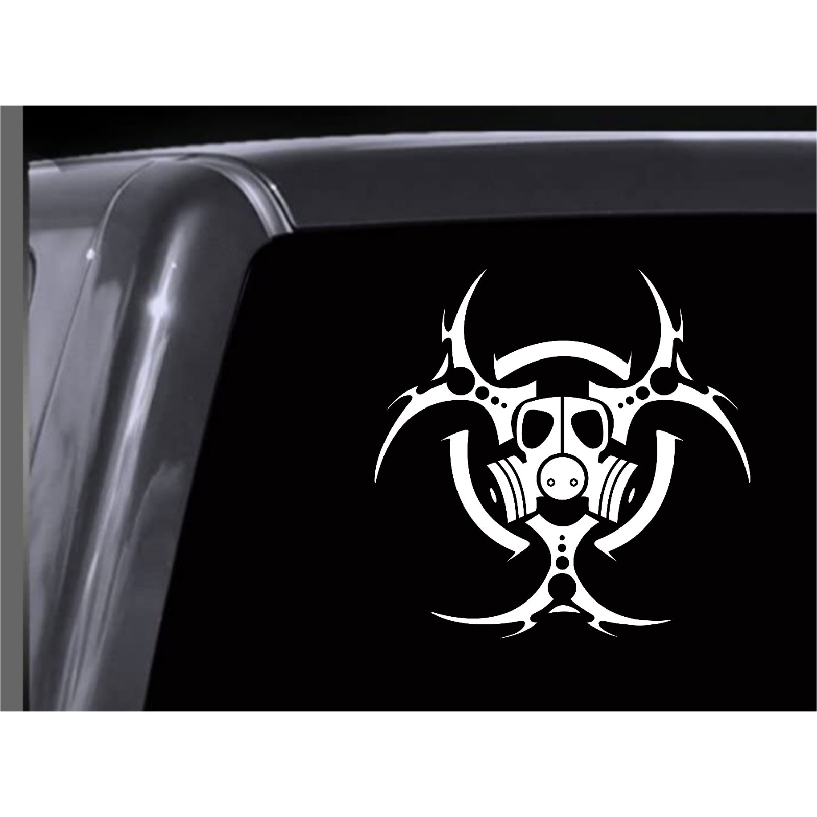 BIOHAZARD GASMASK Vinyl Window Decal Sticker Car Truck Van