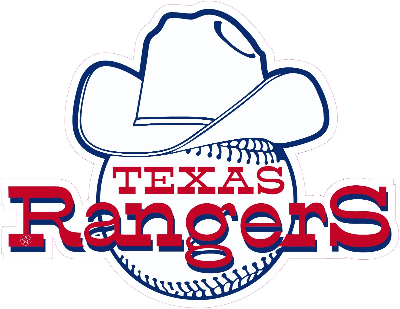 Texas Rangers Baseball Vinyl Decal Sticker Car Truck Bumper Tumbler Mug