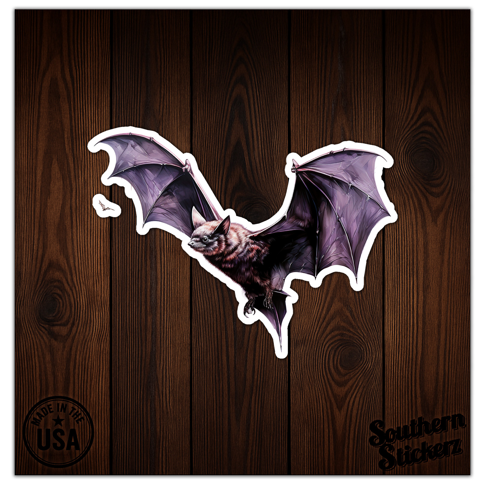 Flying Bat Halloween – Vinyl Decal Sticker – Car Window Laptop – ebn11016