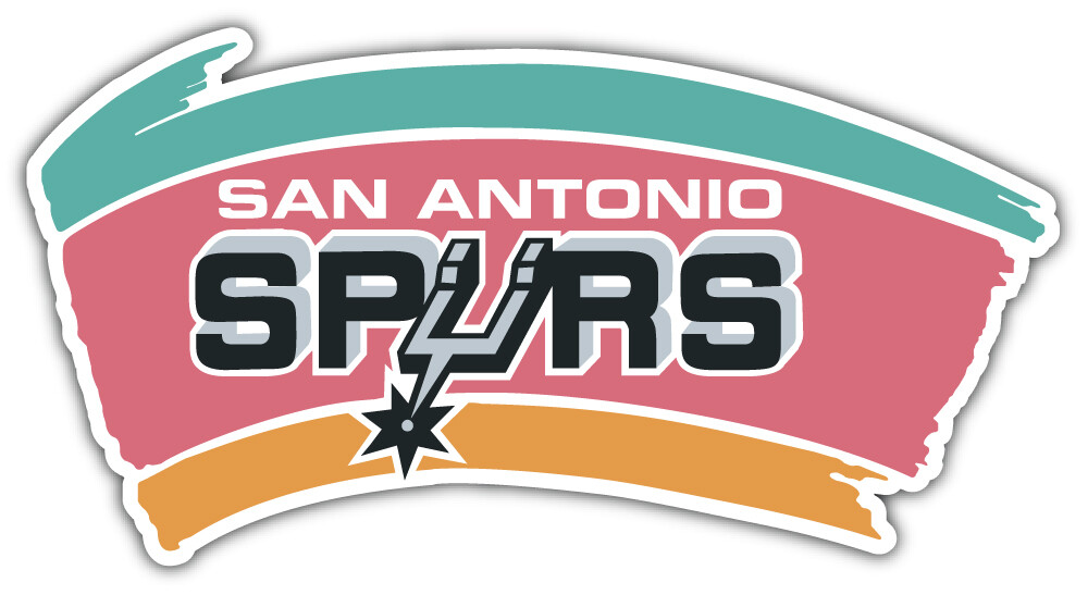 San Antonio Spurs NBA Basketball Car Bumper Sticker Decal “SIZES” ID:8