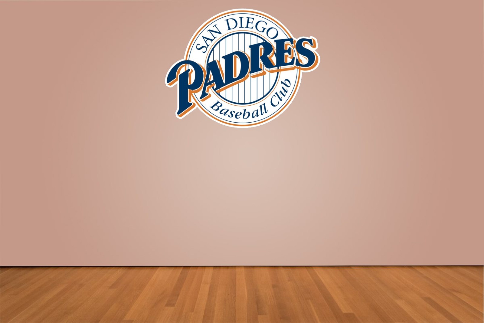 San Diego Padres Indoor Wall Vinyl Decal Sticker 5″ – 52″