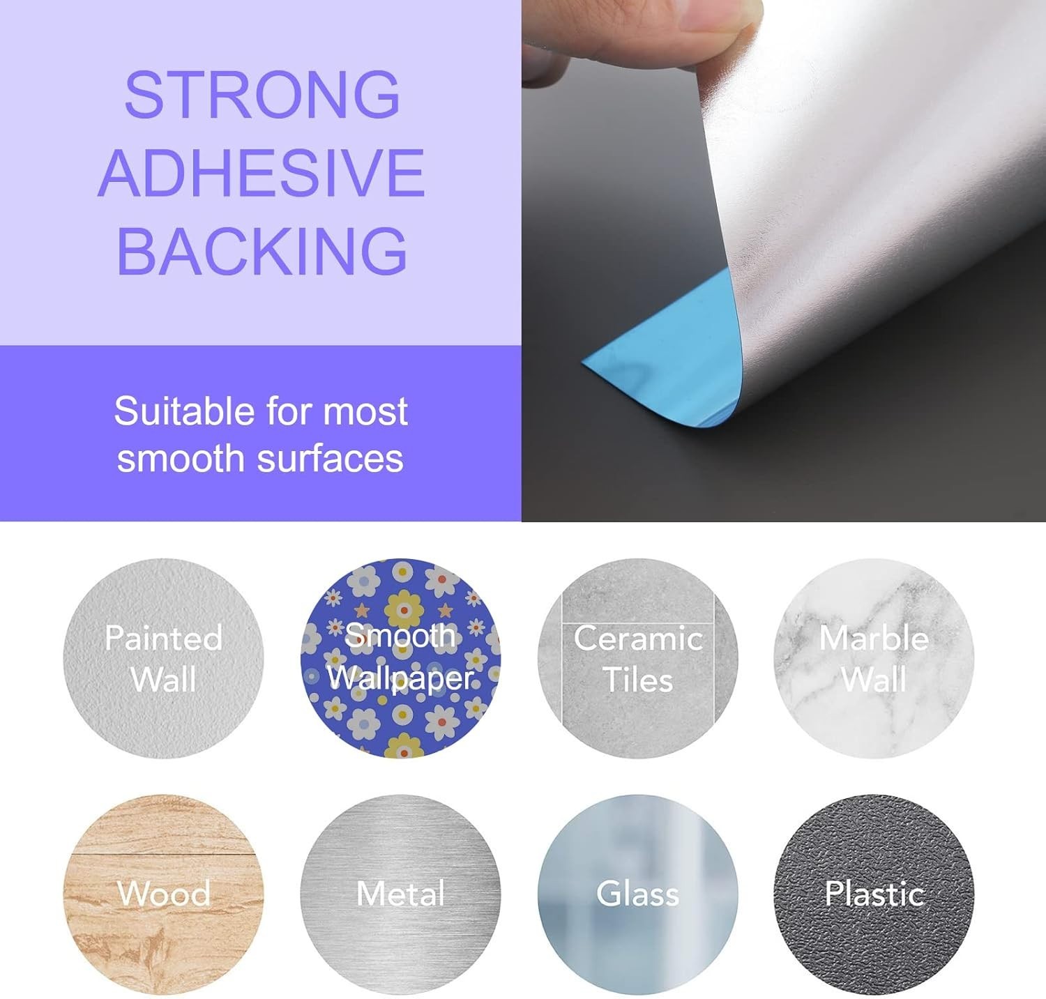 Flexible 8”x6” Acrylic Mirror Tiles – Self-Adhesive Décor for Versatile Use