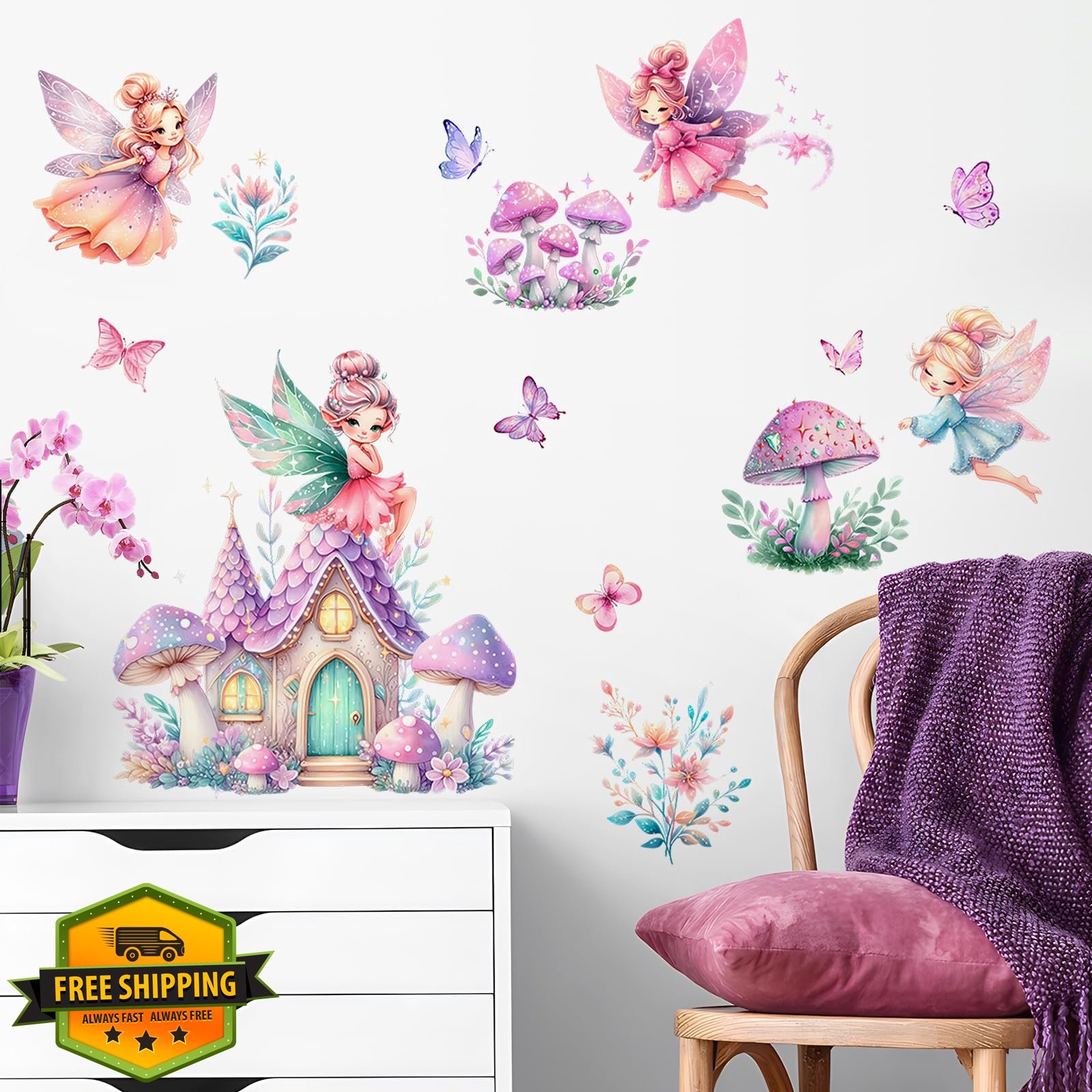 DTLIFEK Fairy Wall Decals 88