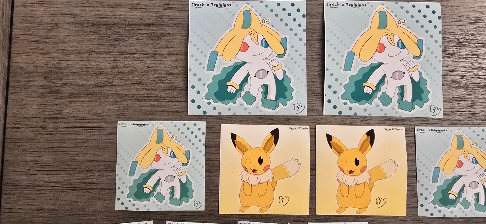 Custom Made Pokémon Fusion Stickers (SELECT WHAT YOU’D LIKE)