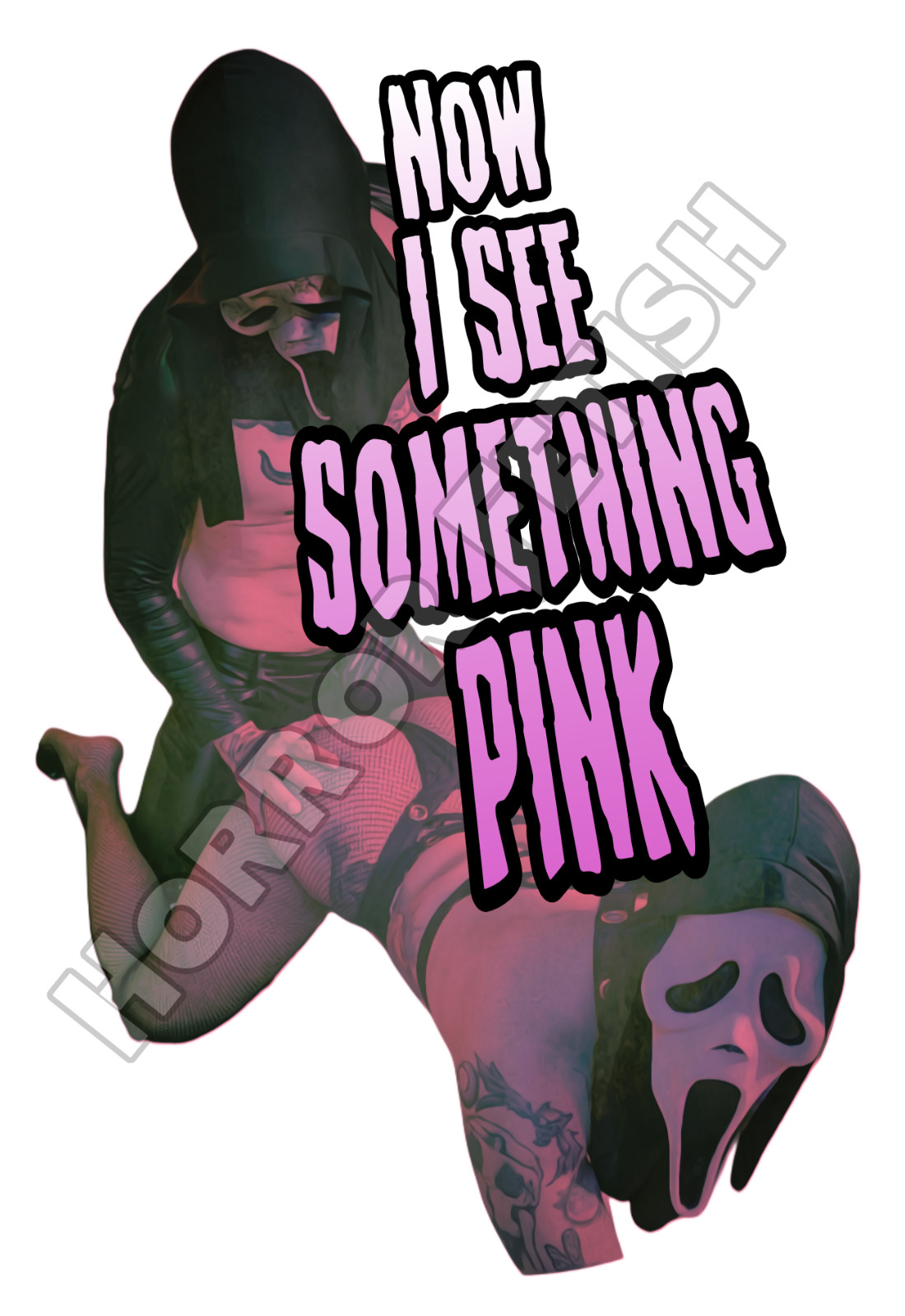 Ghostface Scream Something Pink Horror Die Cut Waterproof Sticker