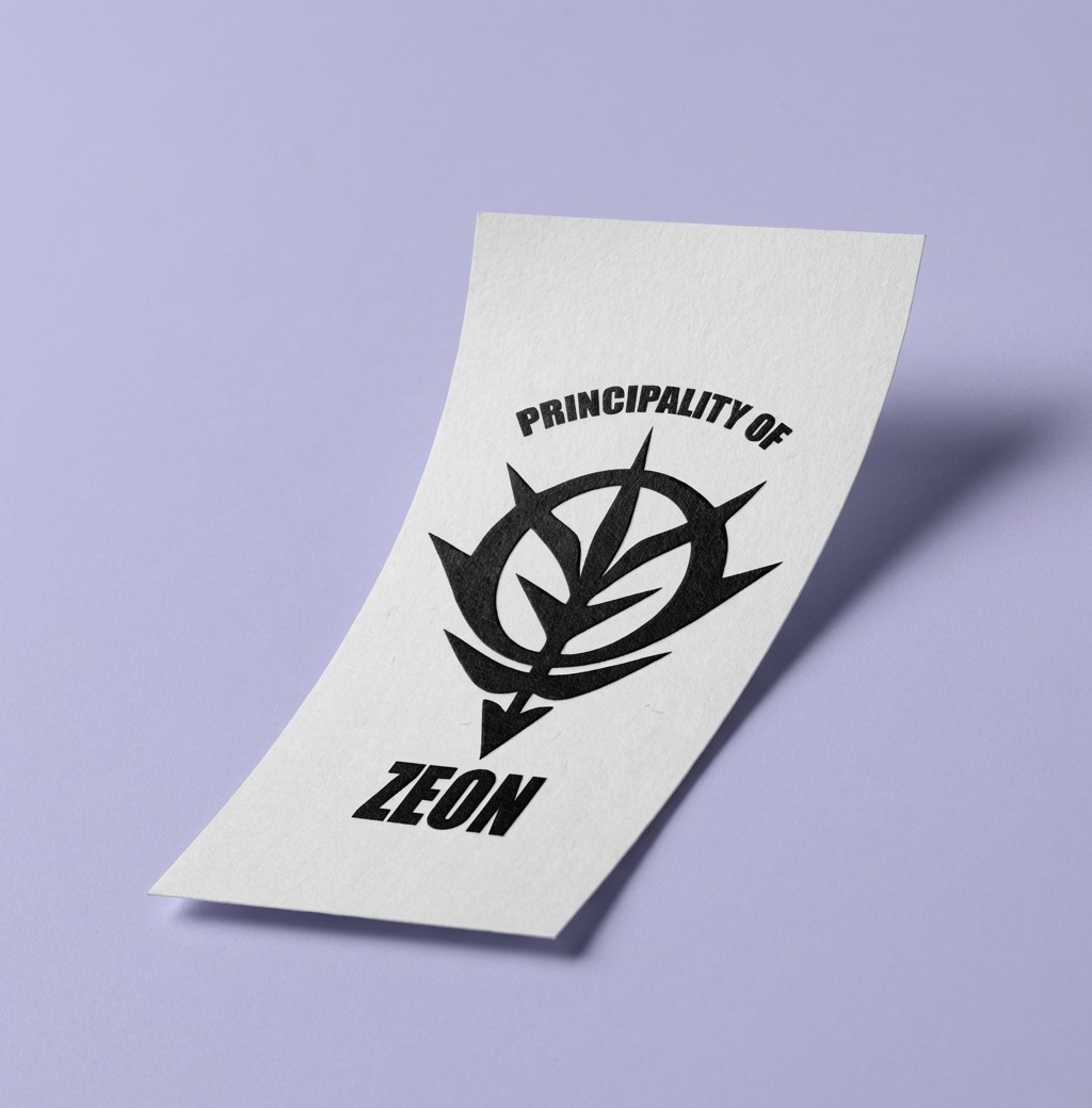 Principality Zeon Gundam Army Decal Anime Manga Vinyl Car Sticker Reflective 55+