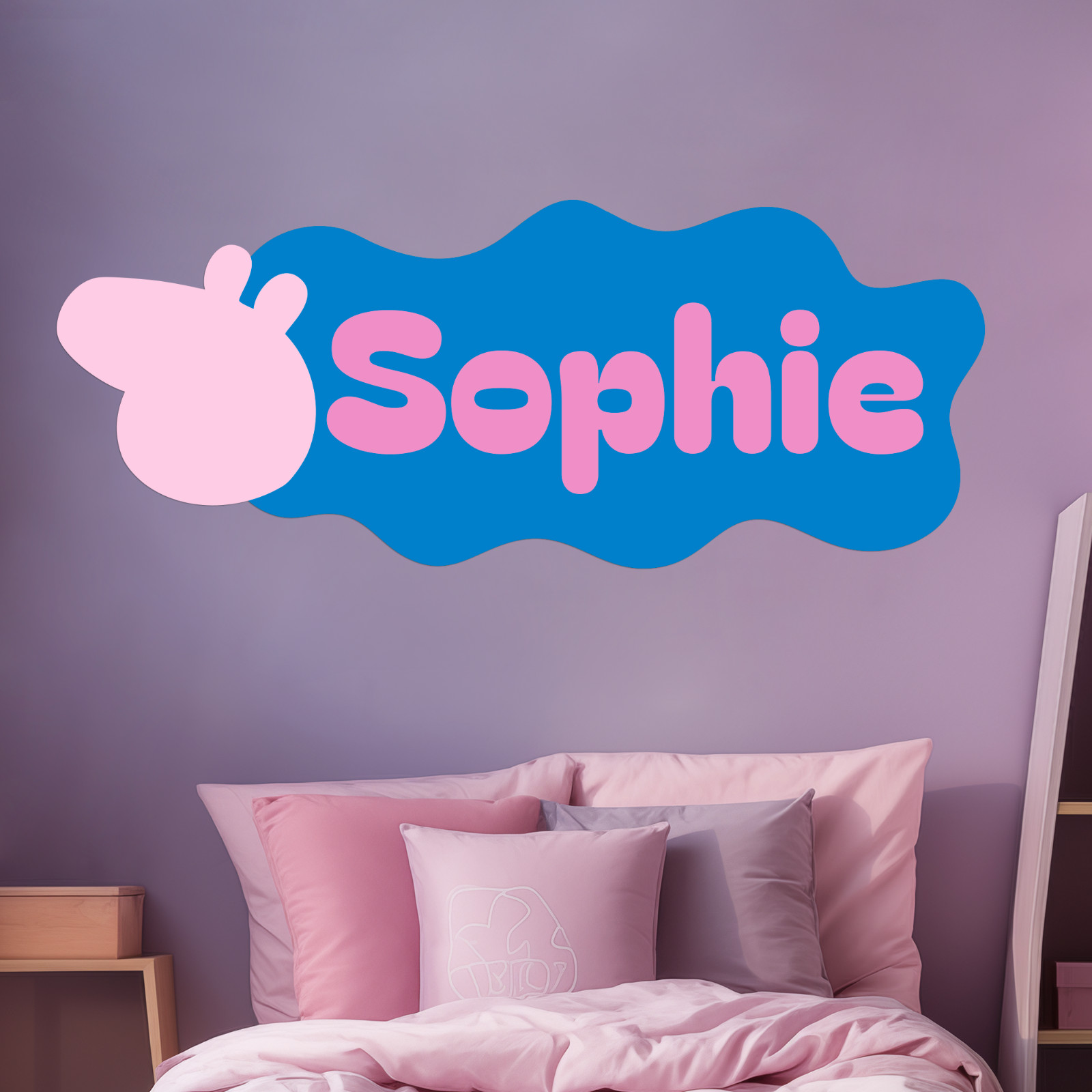 Custom Farmhouse Name I Vinyl Sticker for Kids I Nursery Wall Decal I Multi-Size
