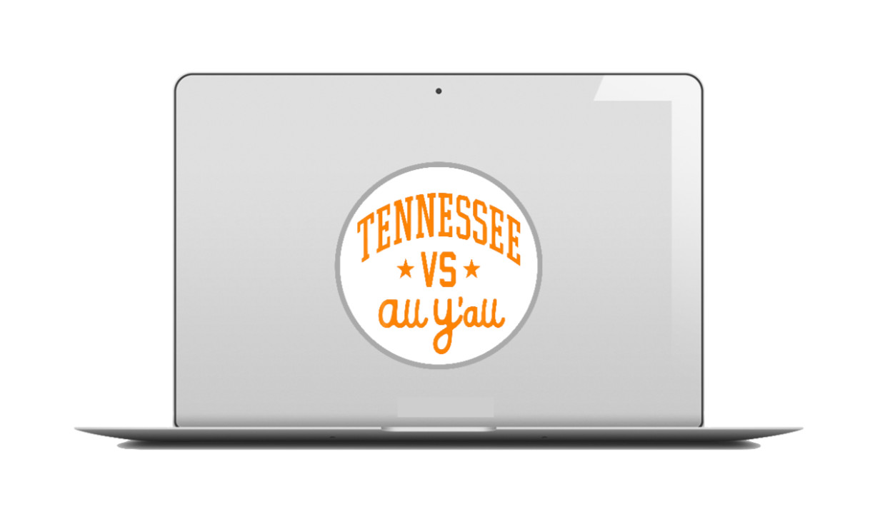 Tennessee – VS All Y’all – Vinyl Decal 4″ Car Truck Window Laptop Cooler Smoker