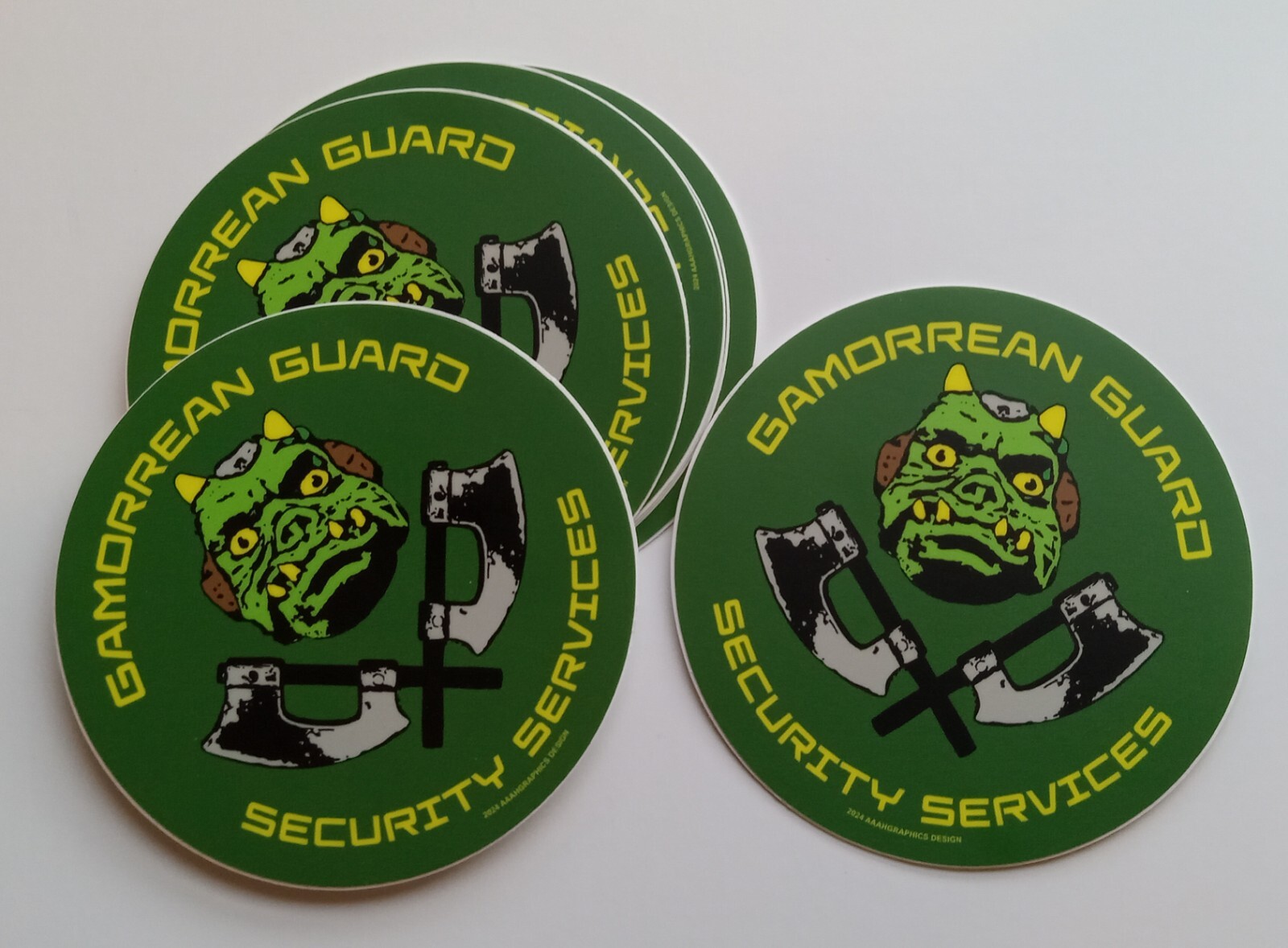 Gamorrean Guard Security Services 3″ Round Vinyl Decal/Sticker Star Wars