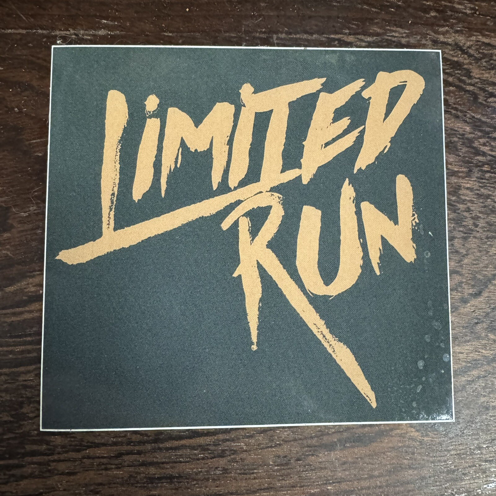 Limited Run Games “LIMITED RUN” Tan Brown Logo Sticker Video Game Swag NEW