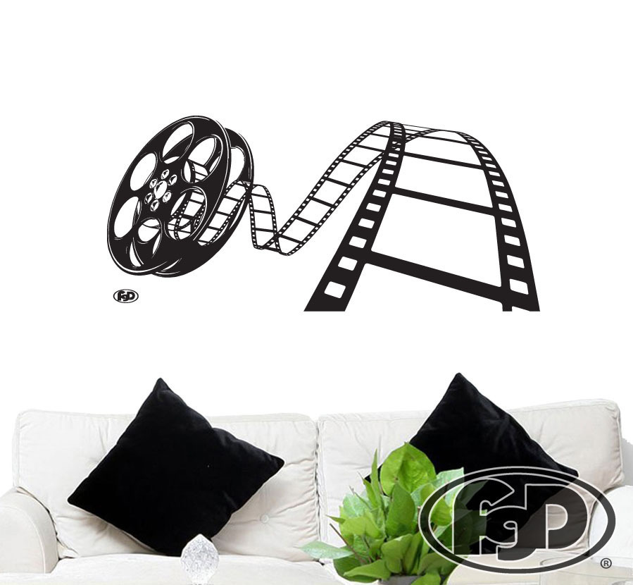 FGD Movie Reel Vinyl Wall Decal 20″ x 50″