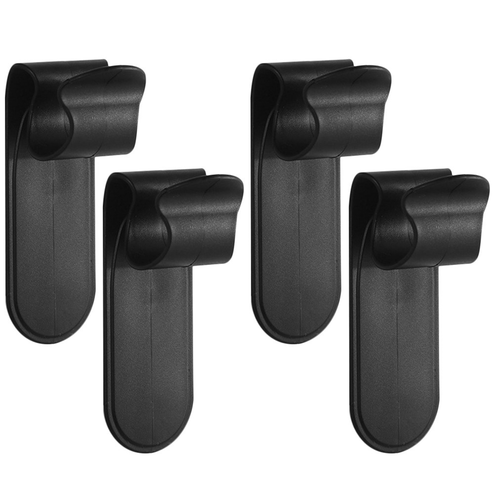 4Pcs Black Plastic Car Umbrella Holder for Trunk Door Organizer and Storage