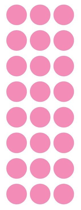 1″ Pink Round Label Dots Stickers Color Coding Inventory 1 Inch Dot