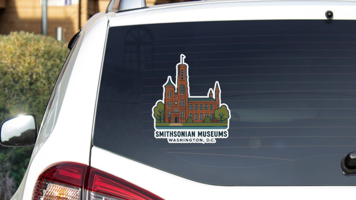 Smithsonian Museums Washington DC Sticker Decal Vinyl Die-Cut Symbolic Landmark