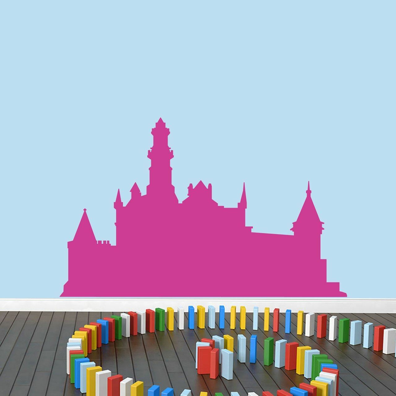 Castle Wall Decal – Princess, Castle, Kids, Girls, Nursery, Playroom, Wall Decor